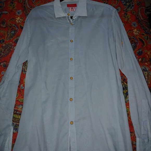 Zara Mens L Soft Cotton Dress Shirt - Picture 2 of 8